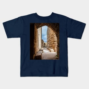 Ancient Fortress Arch Lebanon Kids T-Shirt